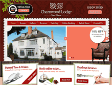 Tablet Screenshot of charnwoodlodge.com
